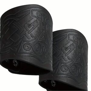 Leather Wrist bands with adjustable snaps- New never worn